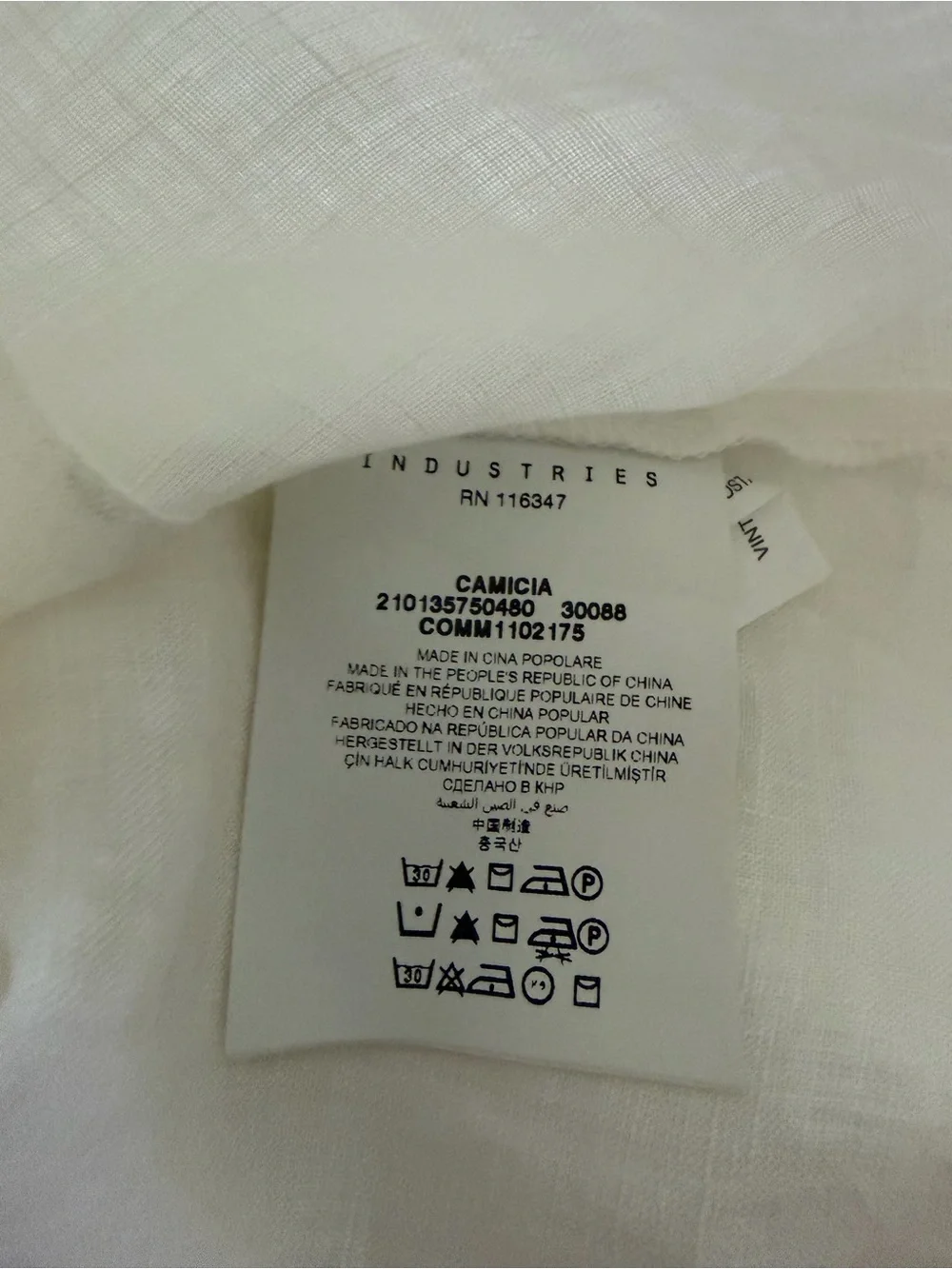 Henry Cottons White 100% Linen Ruffle Pintuck Tunic Shirt Dress Pocket Sz 42 (6) - Picture 7 of 9